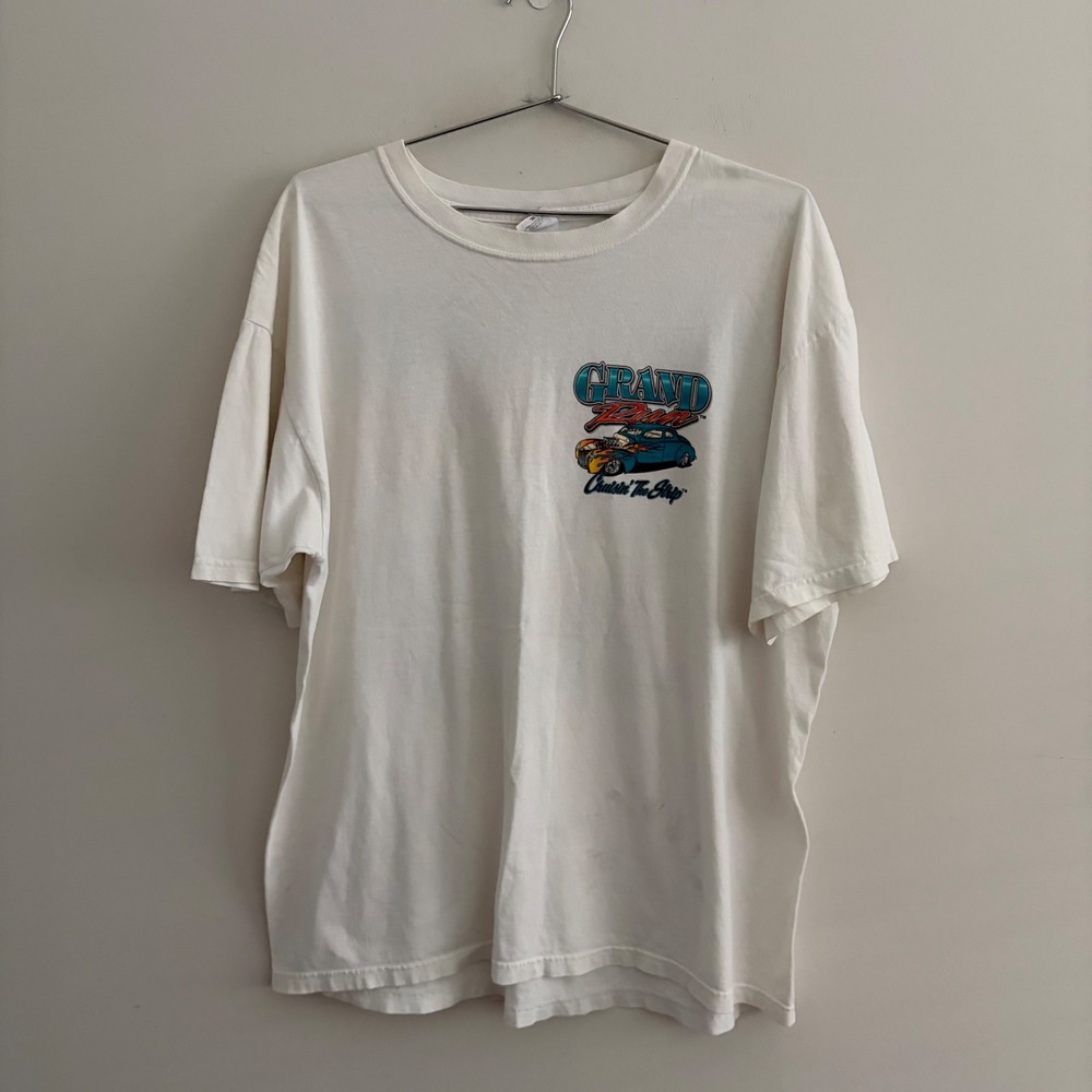 Vintage Anvil Grand Run 27 Pigeon Forge 2009 Car Show T-Shirt White XL